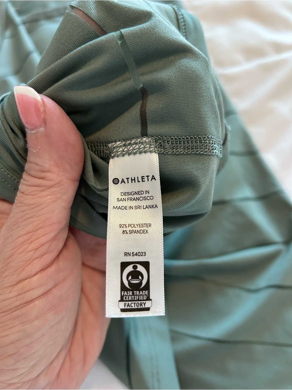 Athleta Chi  Racerback Tank Top in Mesh Stripe Size S - Picture 8 of 9